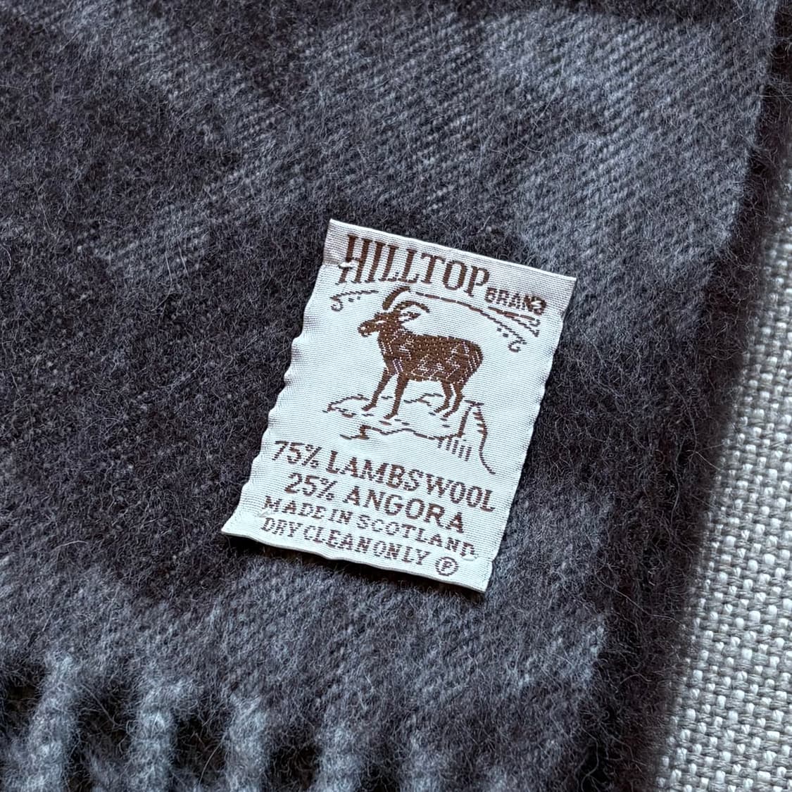 Scotland 힐탑 브랜드 울 앙고라 카모 머플러  상품이미지3