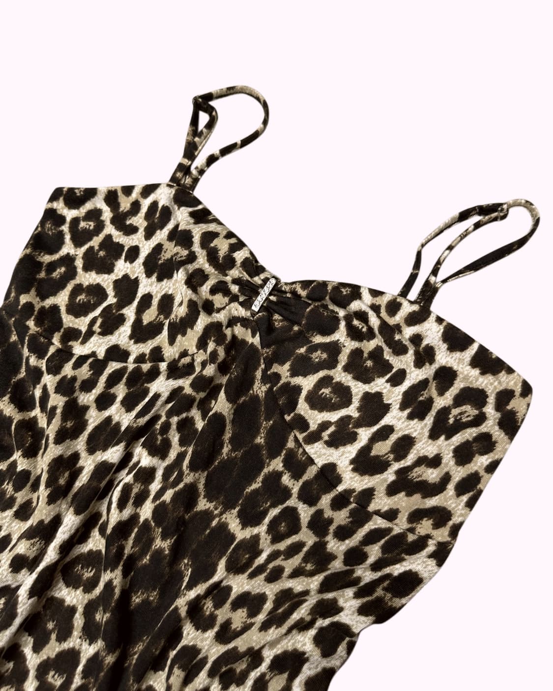 leopard cubic shirring top 상품이미지2