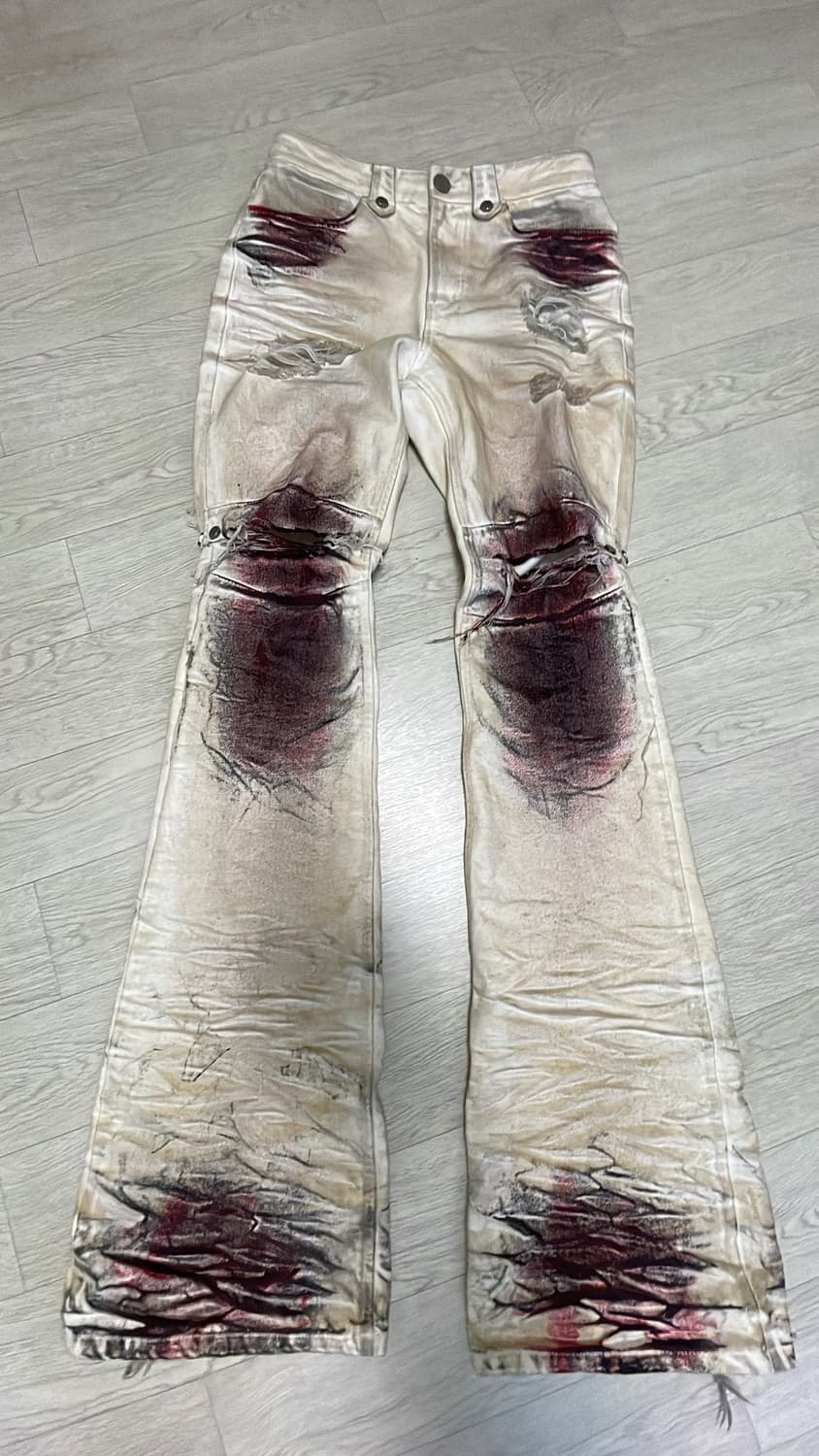 데빌킴 Blood Skid Waxed Denim Pants 상품이미지3