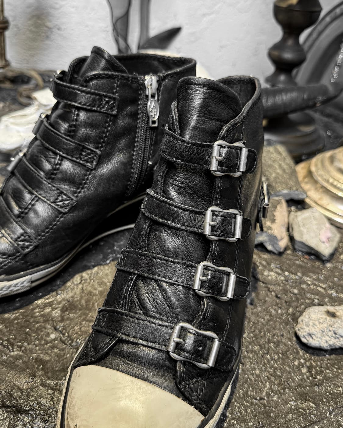 ASH – Multi Buckle Wedge Sneakers  상품이미지3