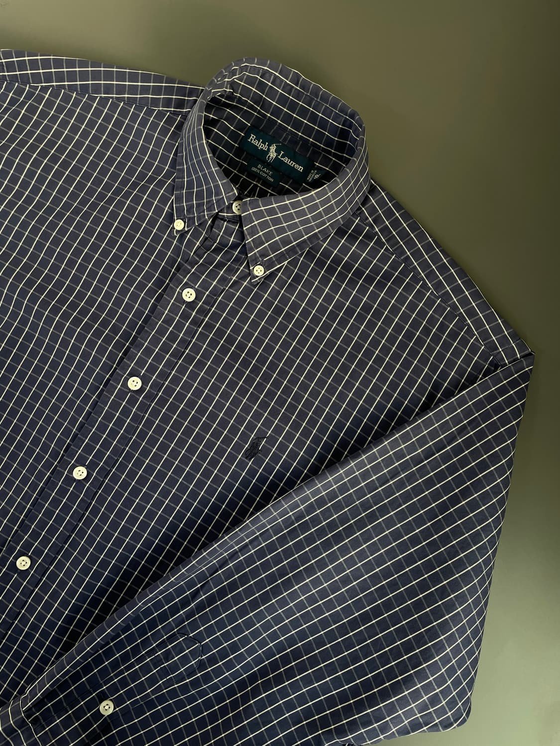 [M] 폴로 랄프로렌 코튼 깅엄 체크 셔츠 BLAKE 핏 상품이미지1