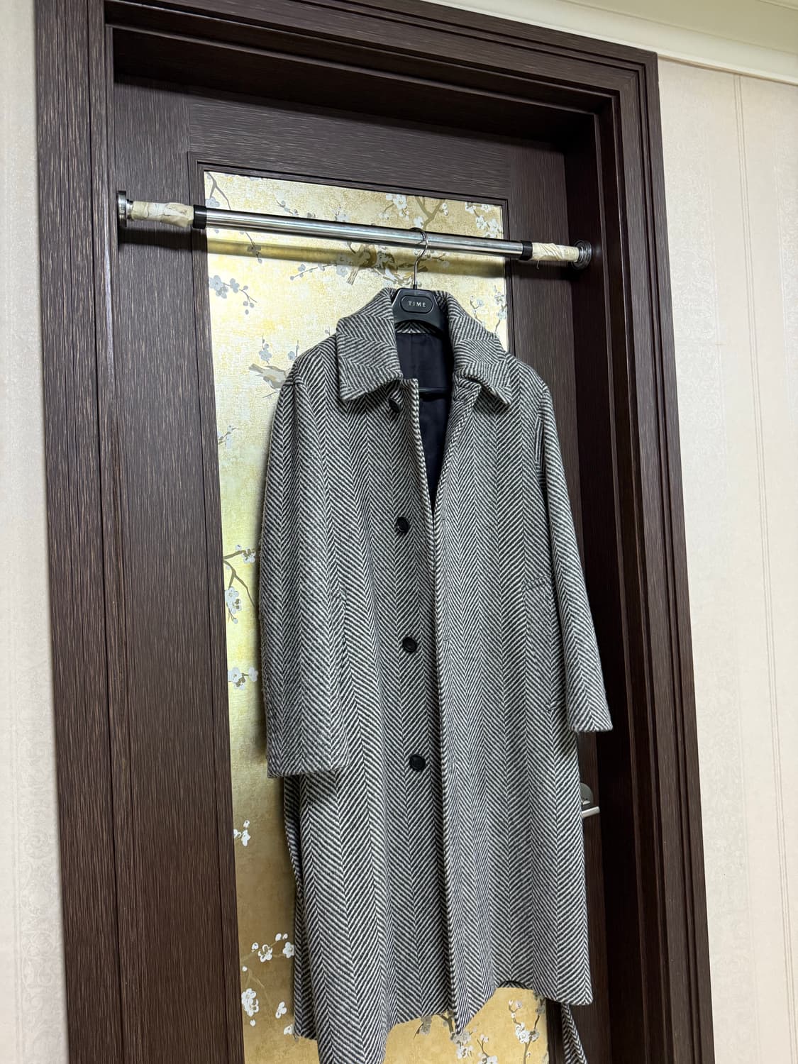 타임 20주년 헤링본 코트 95사이즈 상품이미지2