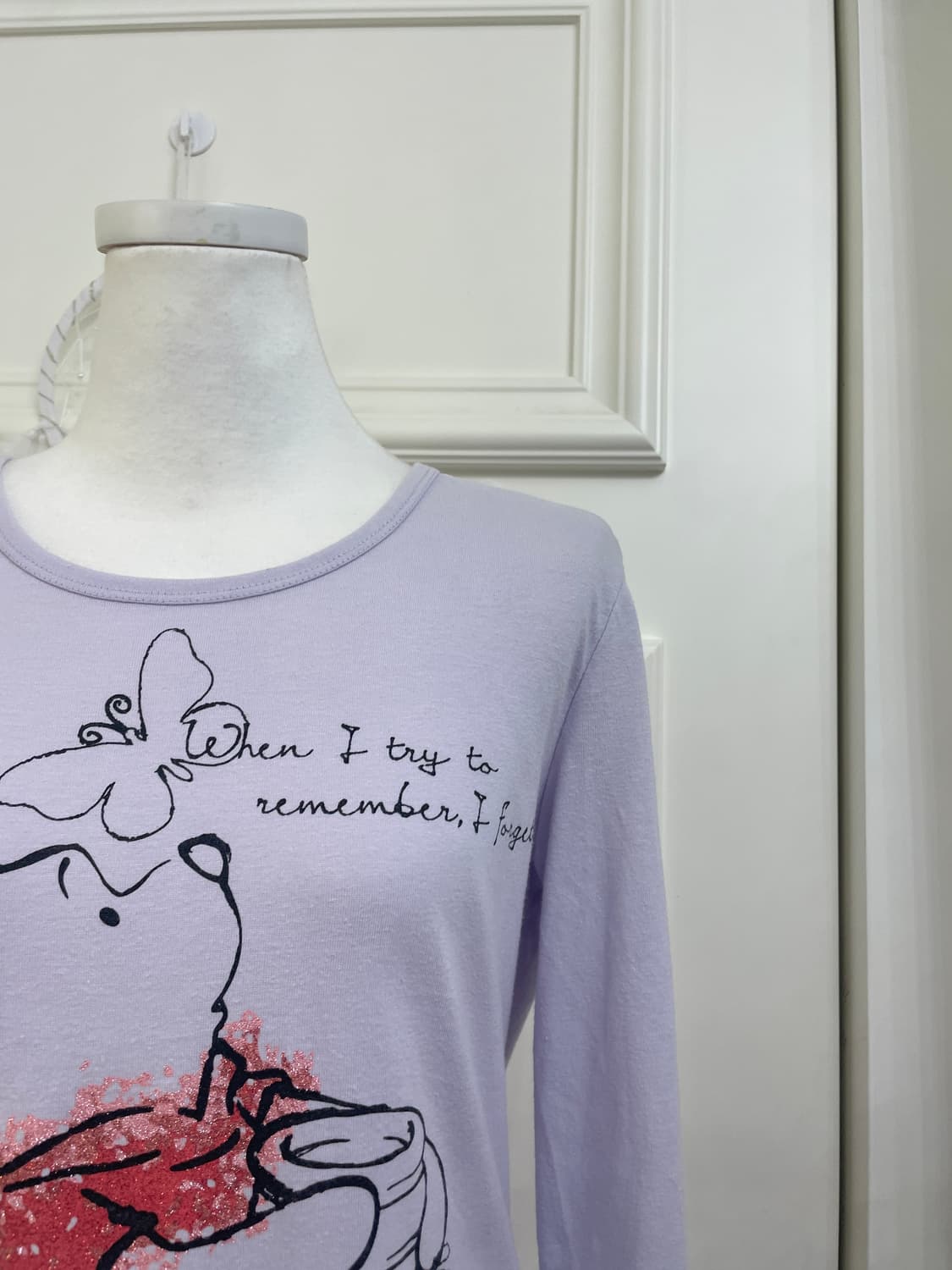 DISNEY pooh red glitter cute long sleeve 상품이미지6
