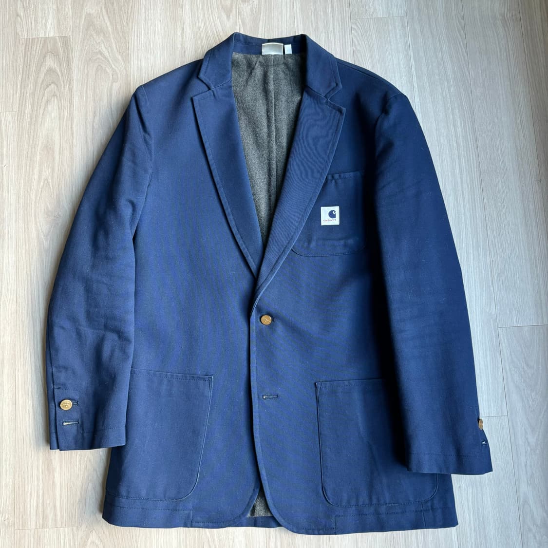 칼하트 x 아담 키멜 블레이저 네이비 (협업 모델) 사이즈 M 상품이미지1