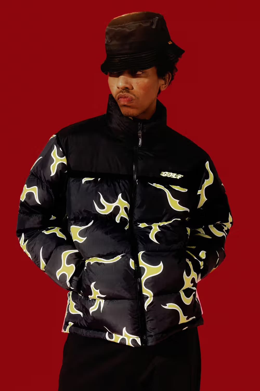 골프왕 플레임 블랙 패딩 XL 상품이미지1