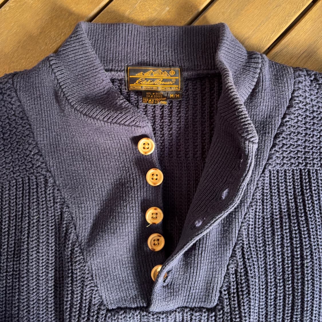 에디바우어 Eddie Bauer 하이넥 코튼 헨리 니트 스웨터 상품이미지8