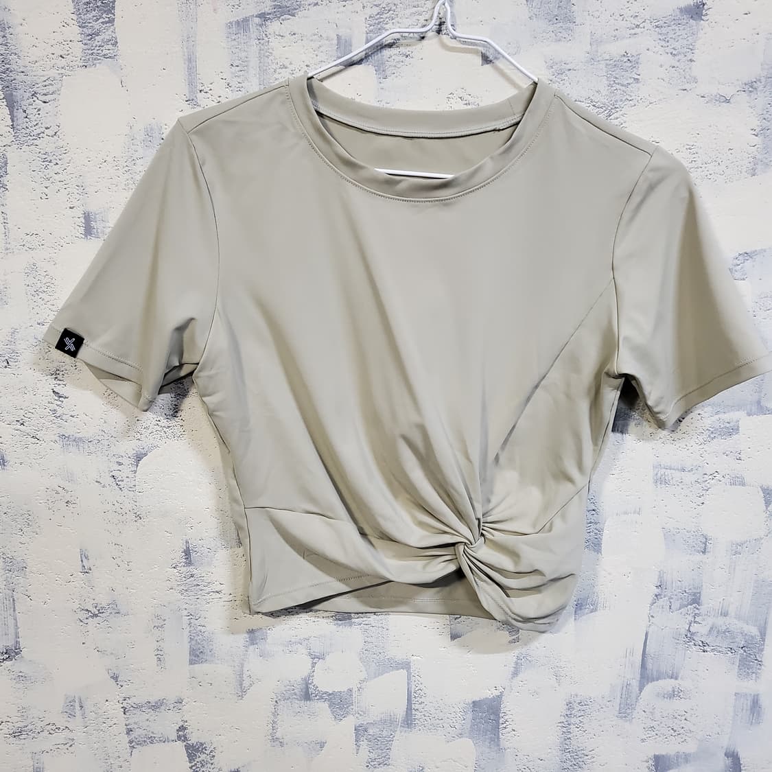 젝시믹스 크롭 매듭 기능성 반팔티  상품이미지1