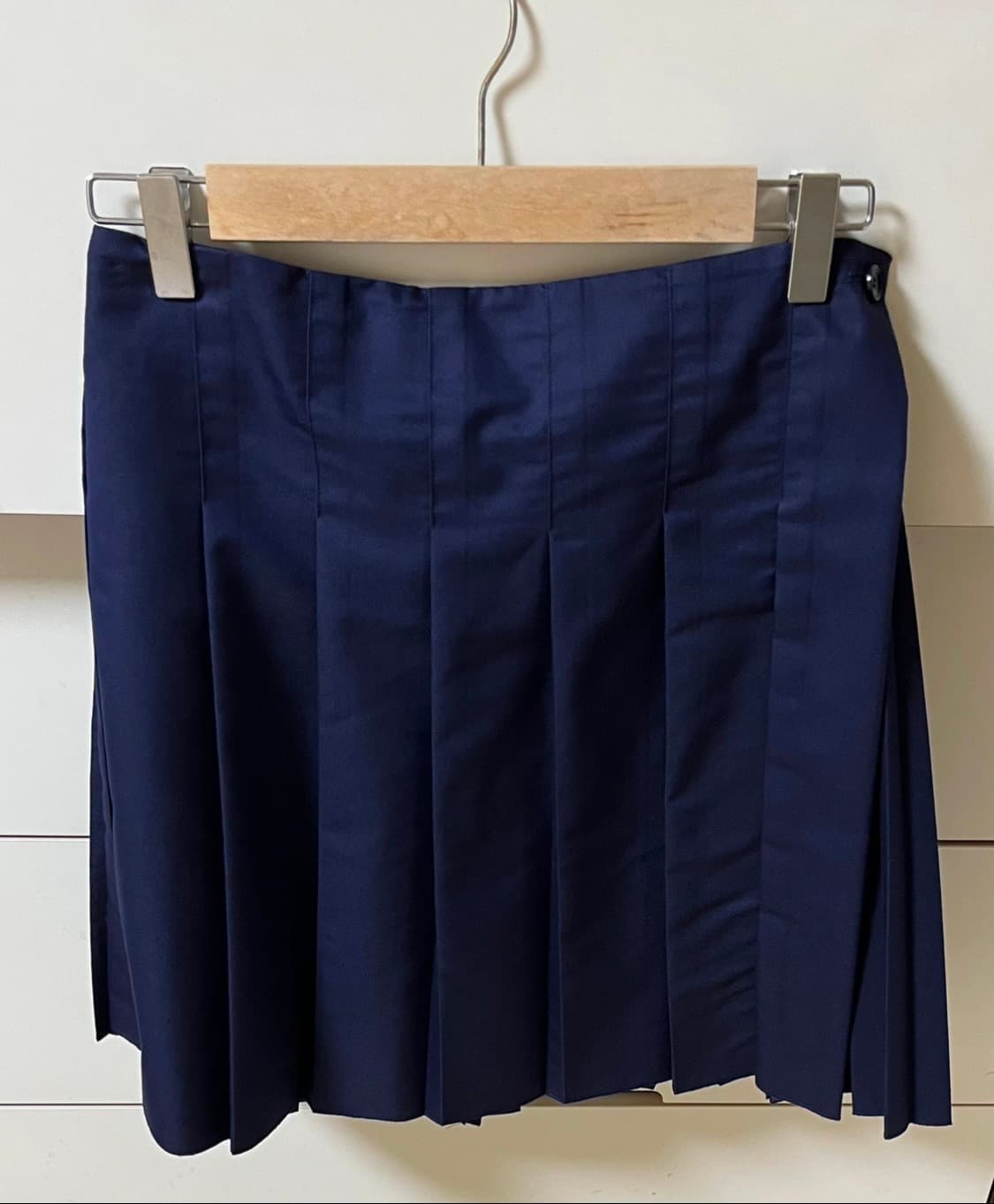 (급처) COS 코스 플리티드 플리츠 스커트 네이비 34사이즈 상품이미지4