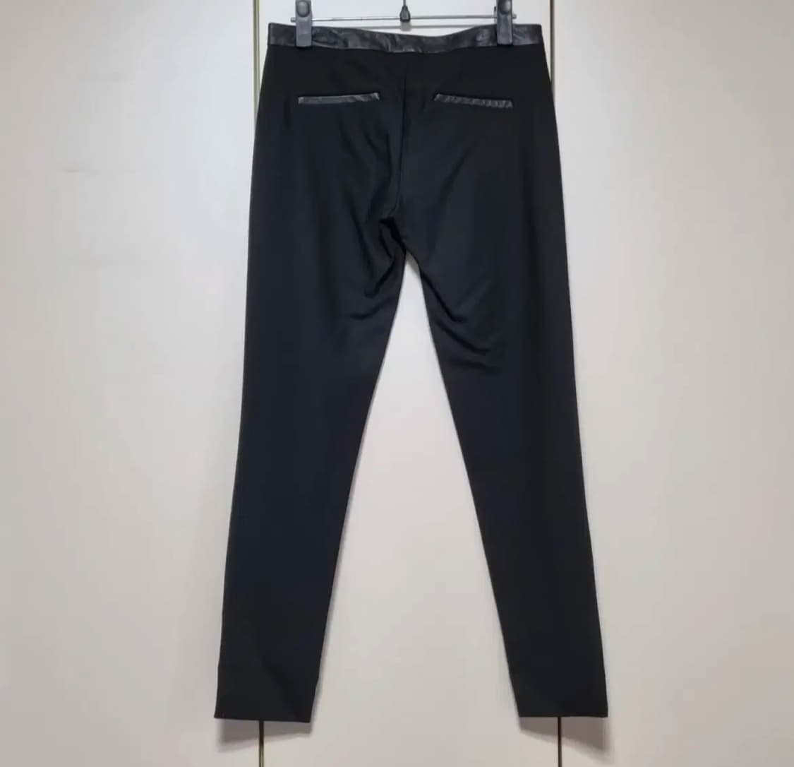 EDUN 가죽 트림 울 슬랙스 여성 팬츠 25 상품이미지2