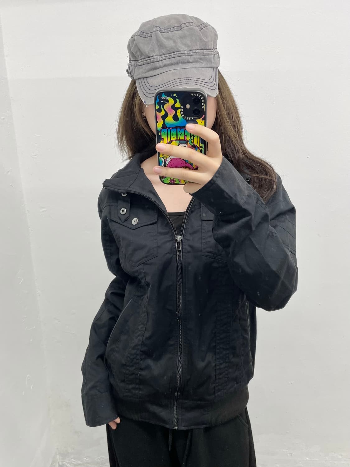 블랙 포켓 디테일 자켓  상품이미지4
