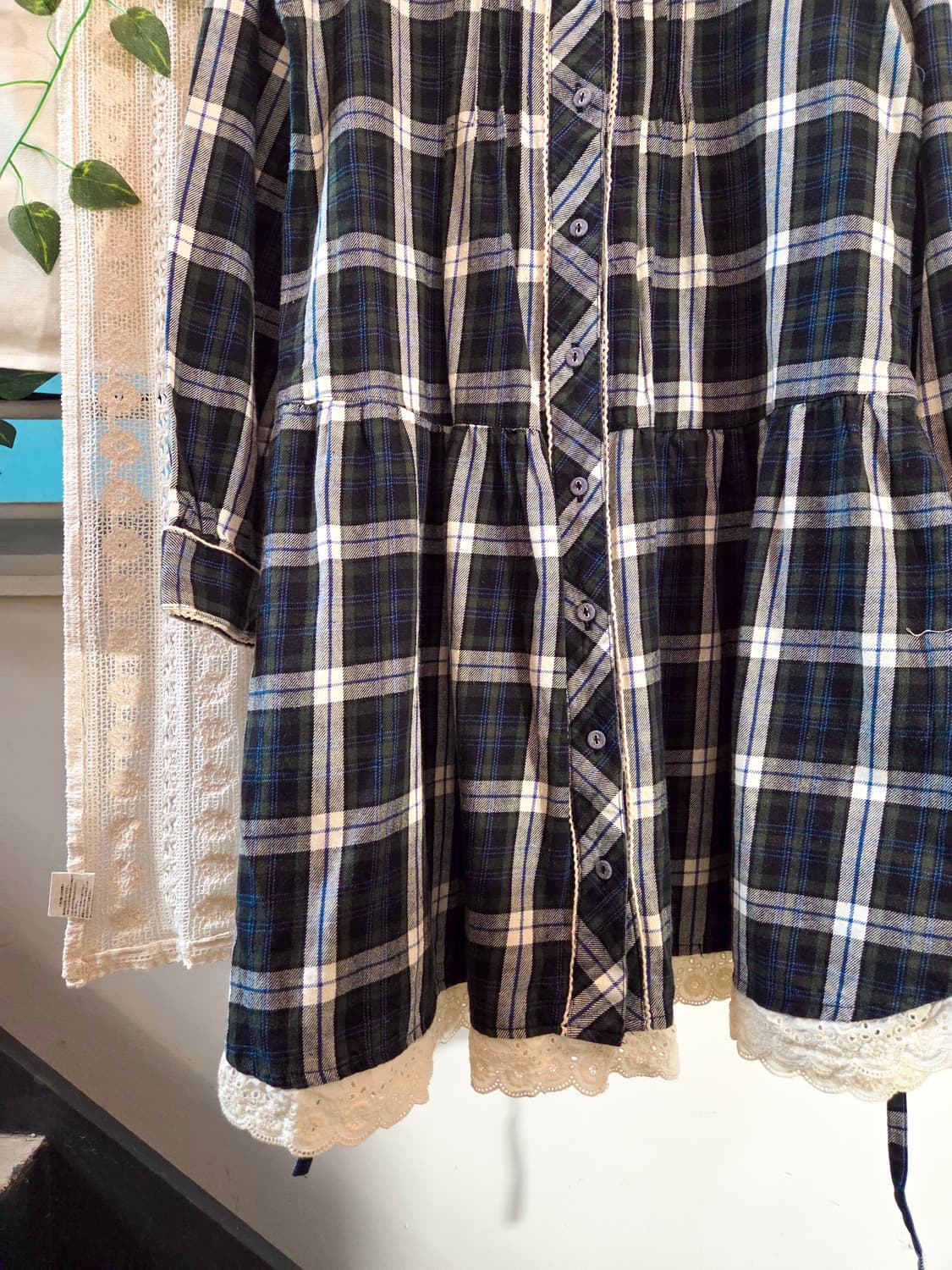 체크 모리 원피스 상품이미지3