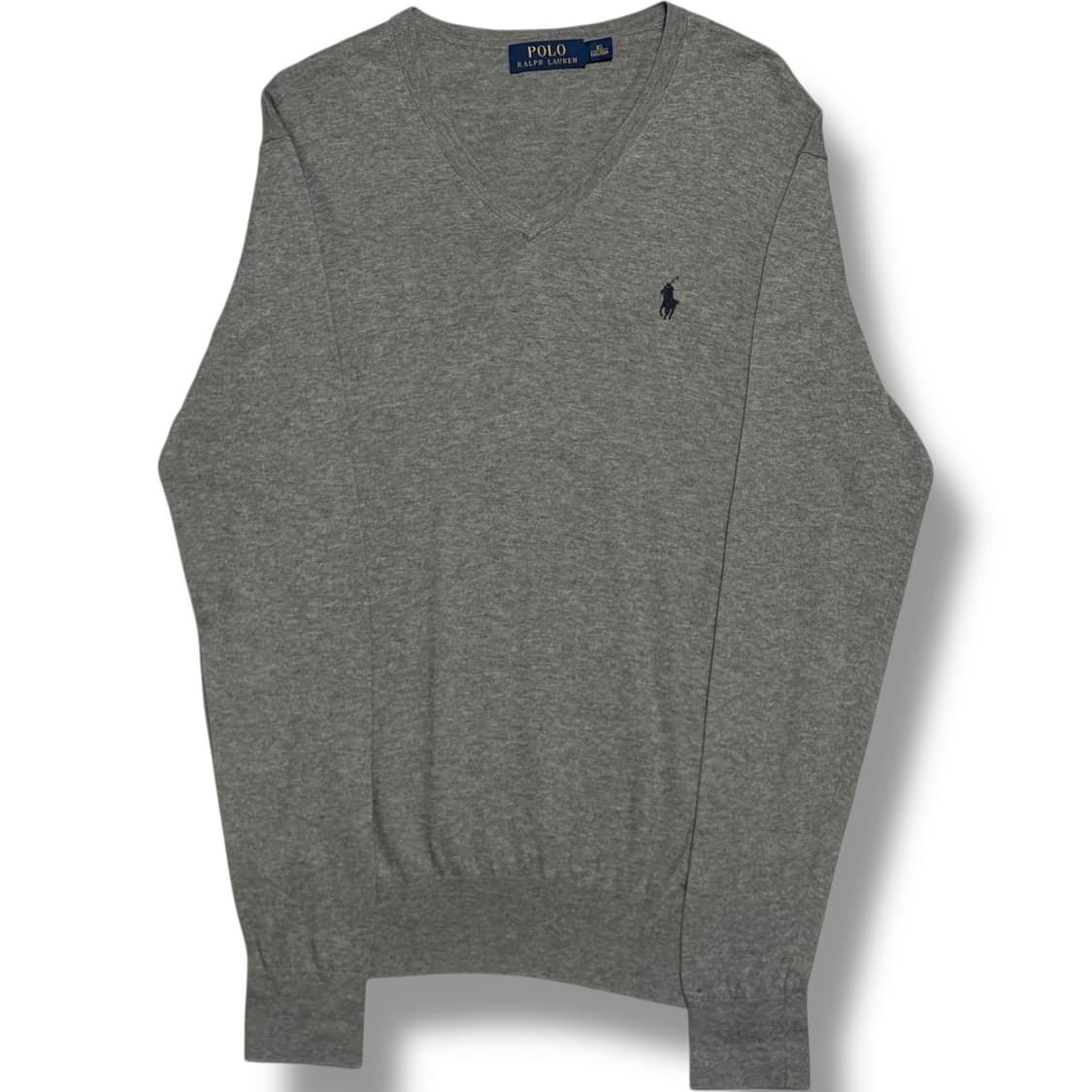 Polo Ralph Lauren 여성용 브이넥 그레이 니트 상품이미지1