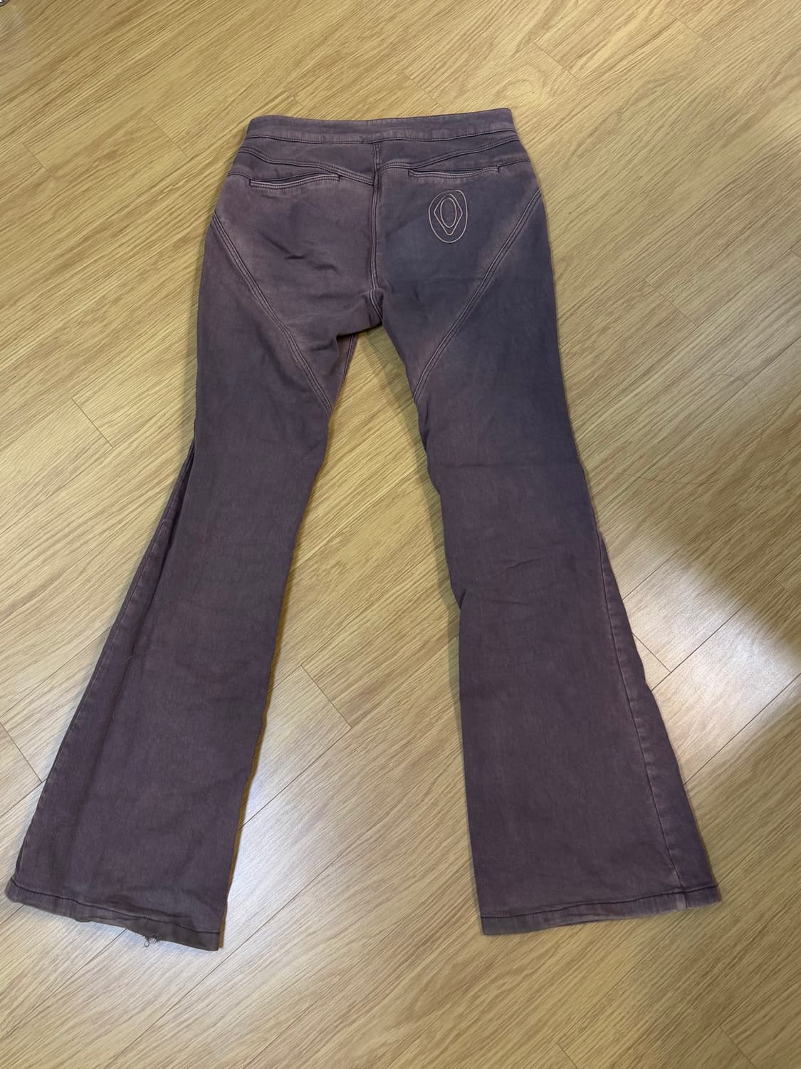 미스치프 워시드 부츠컷 팬츠 퍼플 그레이 M 상품이미지3