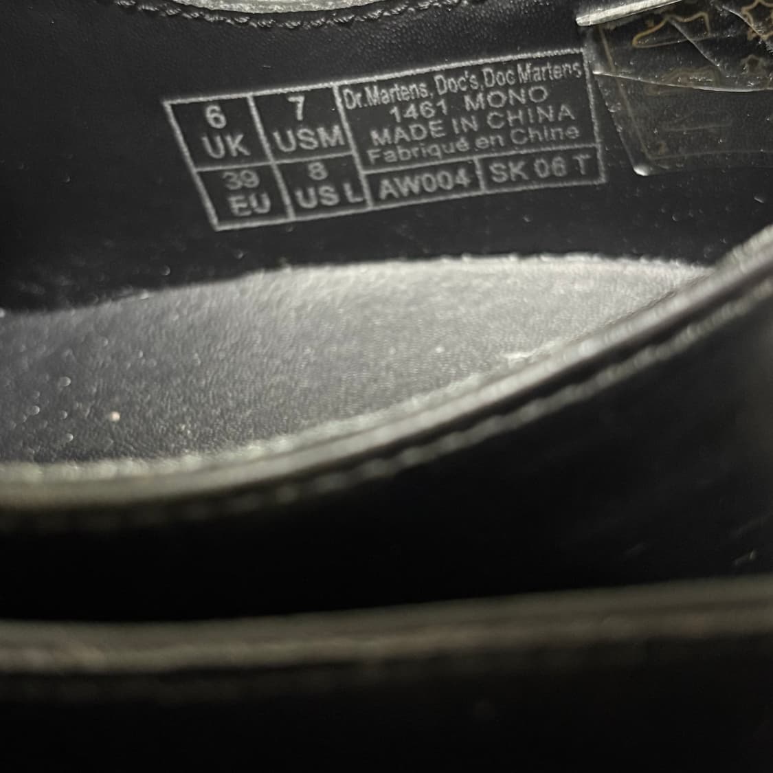 닥터마틴 1461 모노 블랙 더비슈즈 245 - 250 uk6 상품이미지6