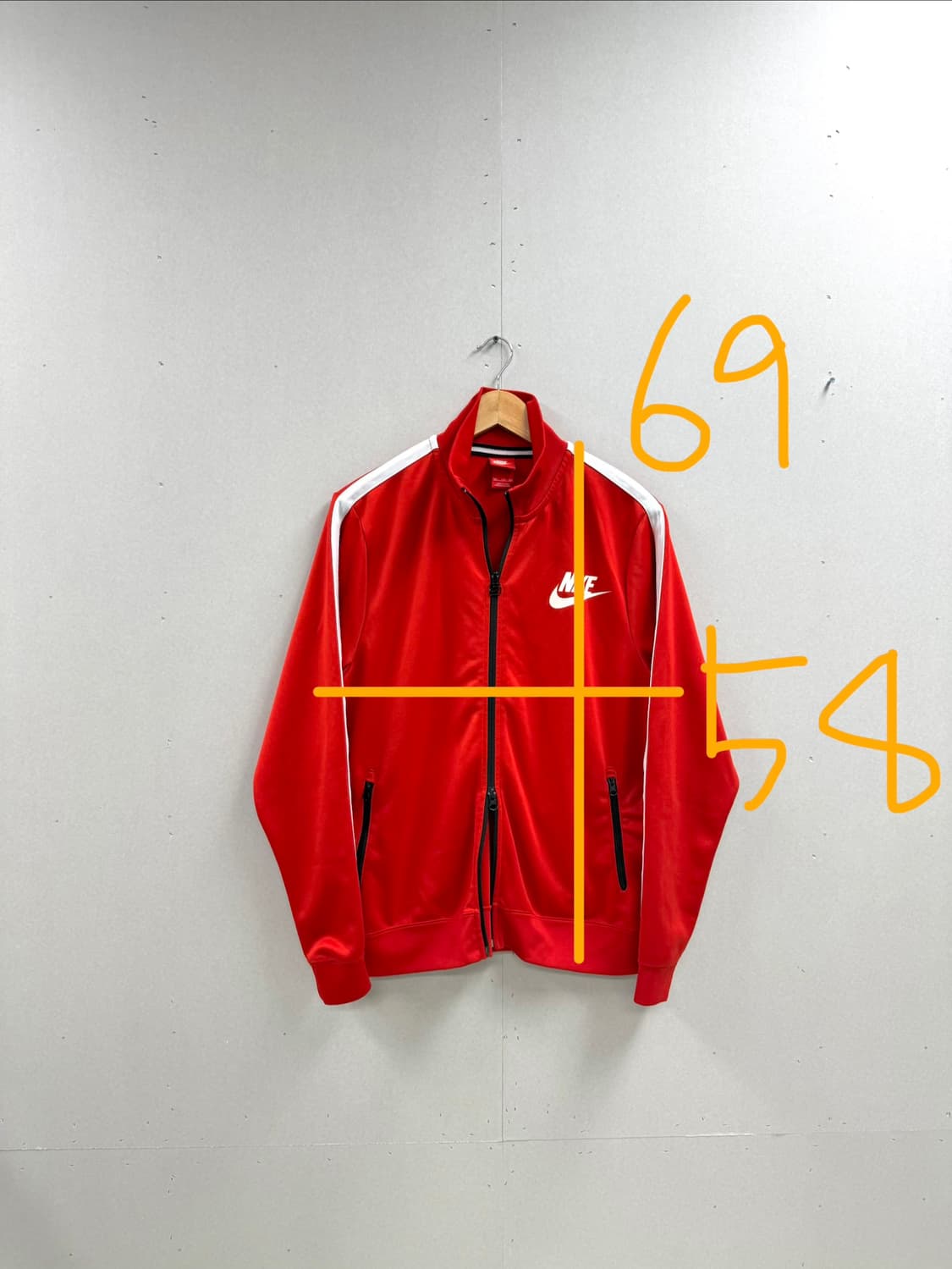 남성 xl-xxl / 나이키 투웨이 져지 집업 레드 화이트 상품이미지2