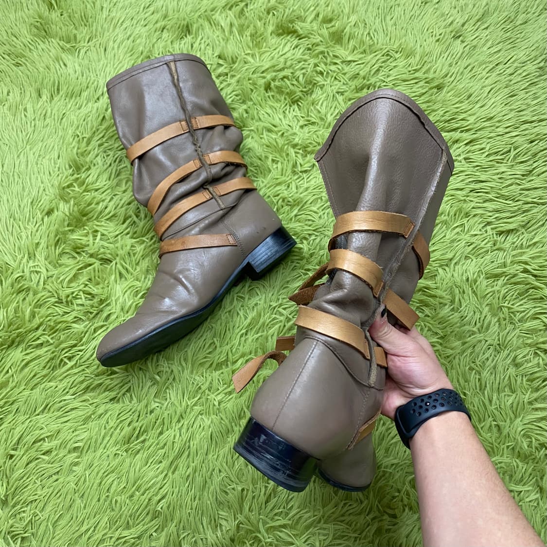 MON LOU LOU 멀티 벨티드 레더 부츠 상품이미지8