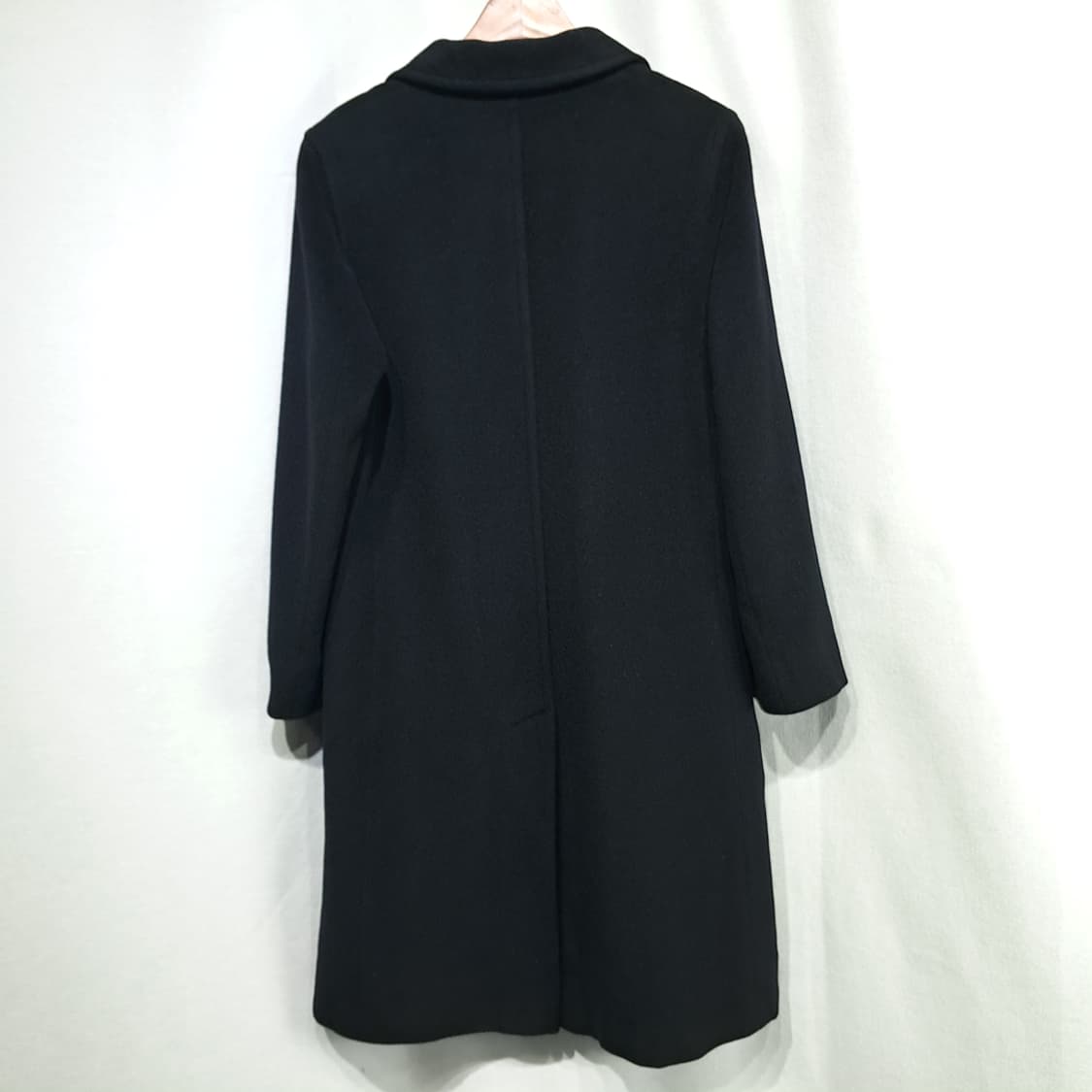 CL081 L 이태리판 막스마라 버진 울 블랙 더블 코트 상품이미지9