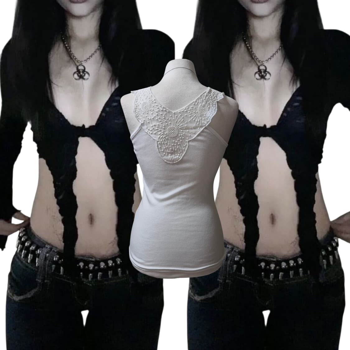 Vintage Angel lace sleeveless top 상품이미지2