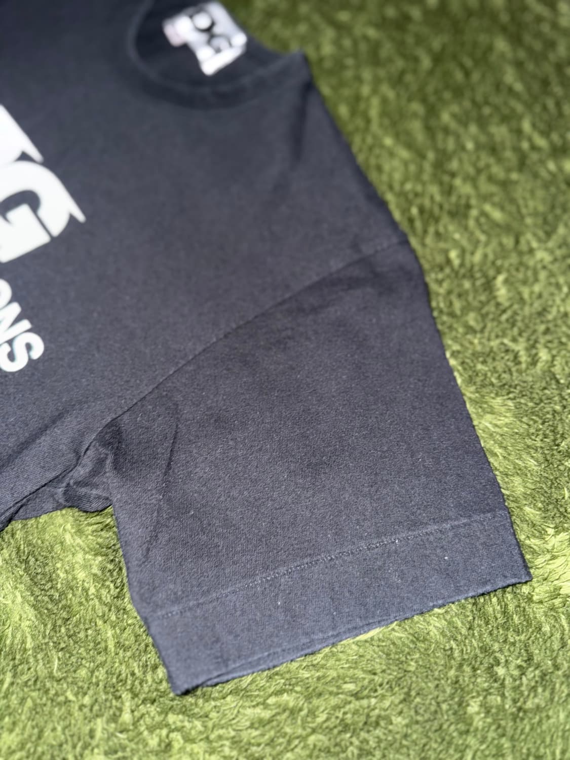 [S] 꼼데가르송 CDG 오리지널 로고 프린트 티셔츠 블랙 상품이미지4