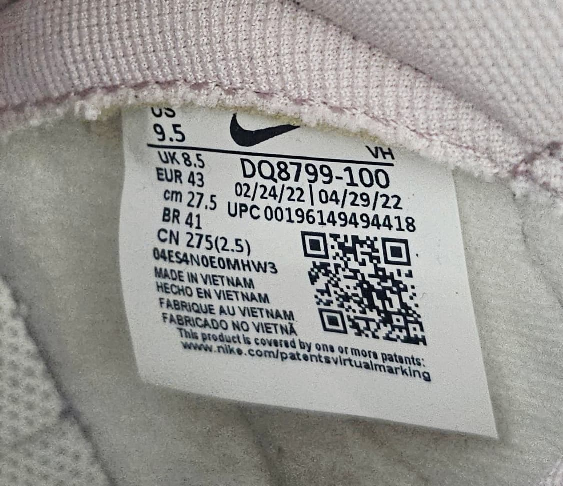 (270)☆초대장급☆ 나이키 덩크 하이 1985 베얼리 로즈데님 운동화 상품이미지2