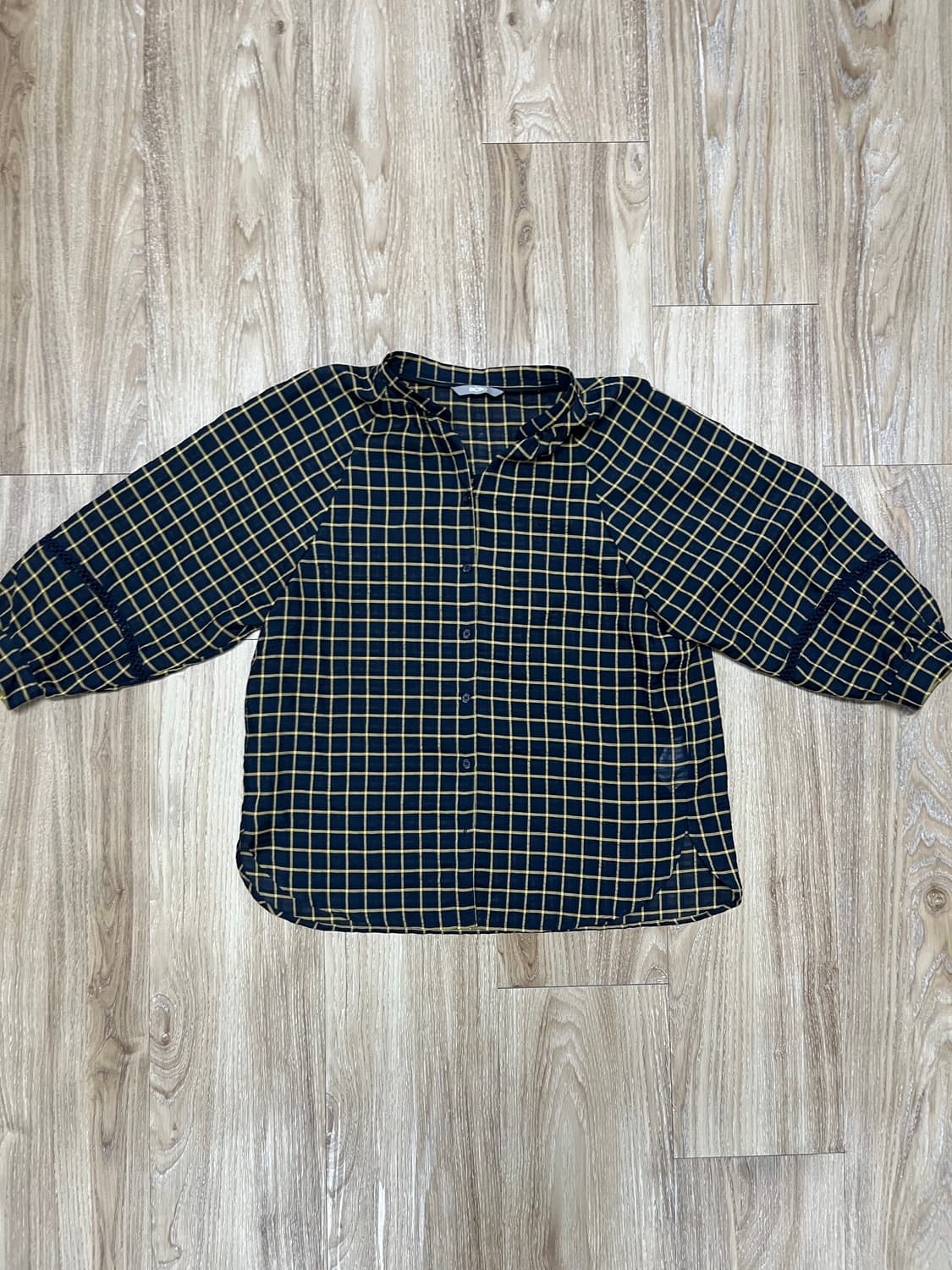 BCBG 체크 블라우스 상품이미지1