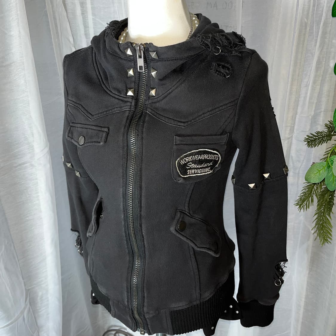 y2k 펑크 해골 후드집업  상품이미지4