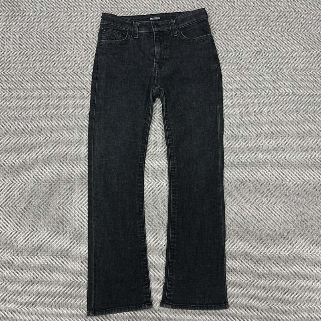 트루릴리전 흑청 로우라이즈 팬츠 v0741 상품이미지1