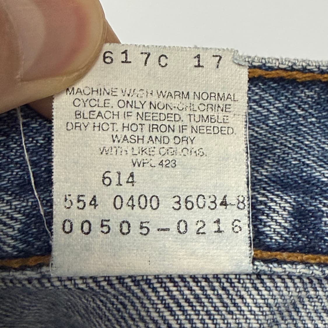 (32) 00s USA Made 리바이스 505 데님 팬츠 상품이미지10