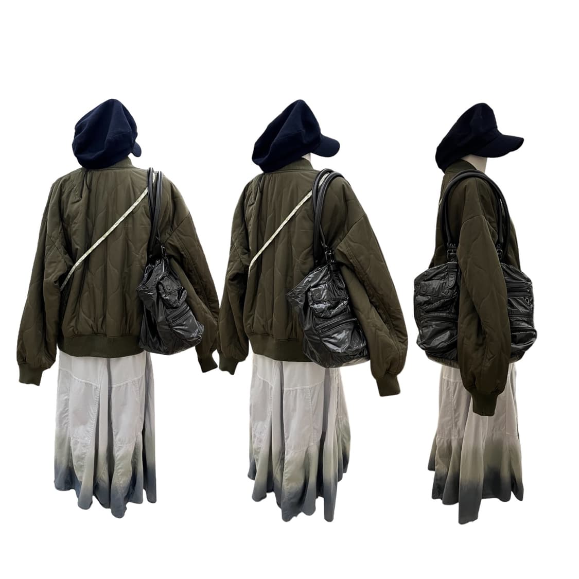 디젤 멀티포켓 글로시 숄더백 블랙 상품이미지9