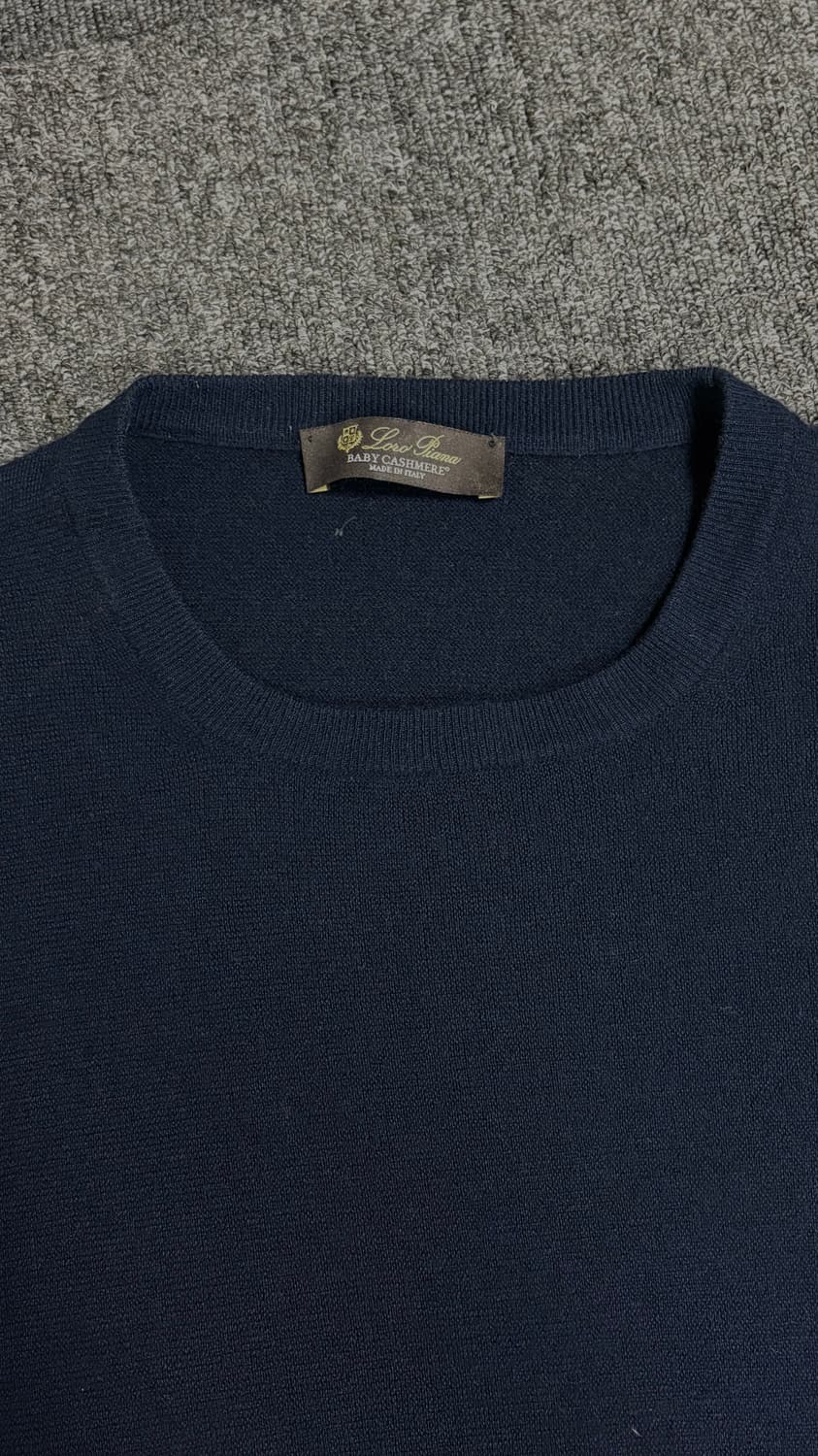 로로피아나 베이비 캐시미어 니트 네이비 사이즈 62 상품이미지1