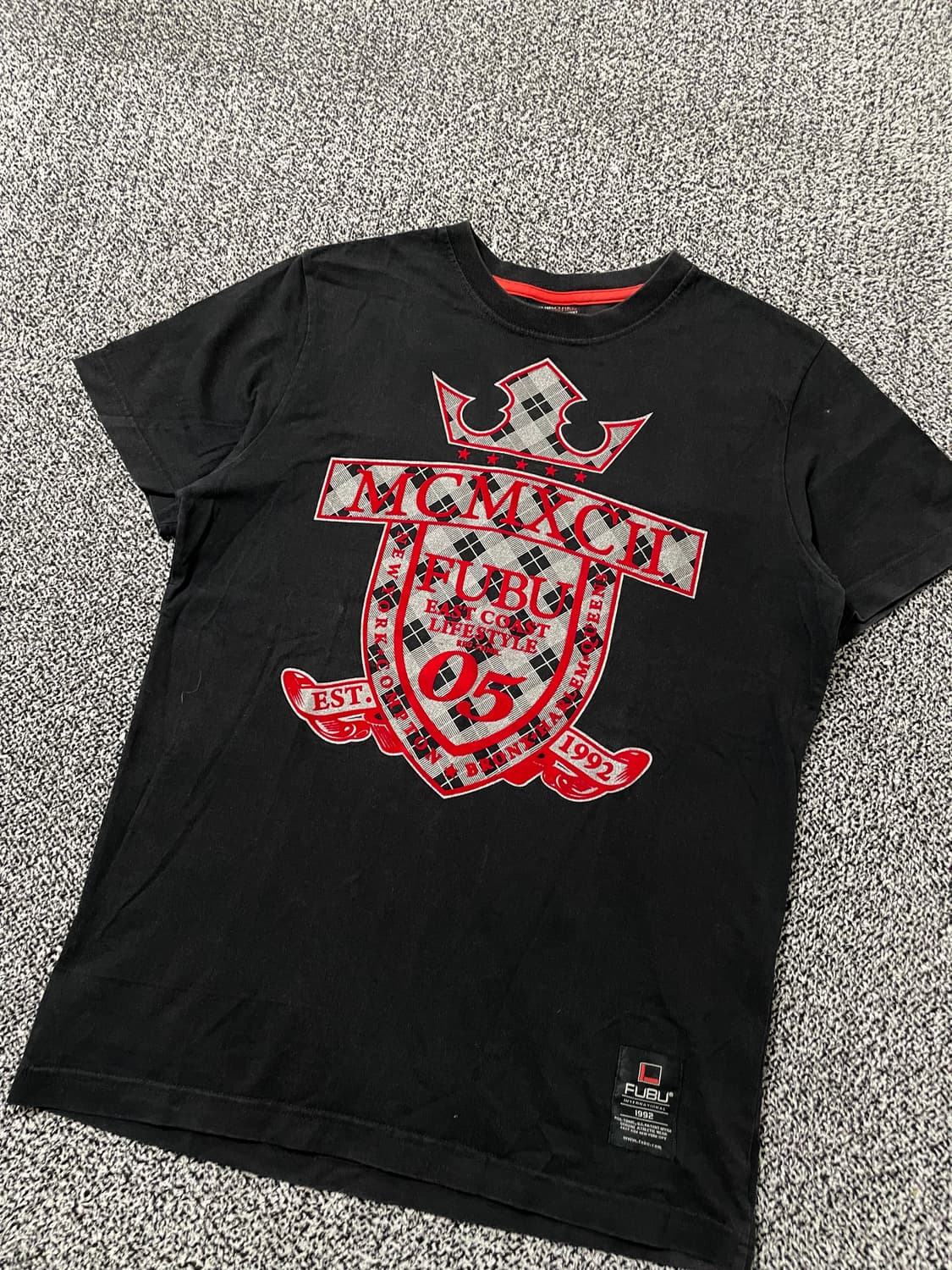 빈티지9. FUBU 후부 로고 프린트 반팔 티셔츠 반소매 상품이미지2