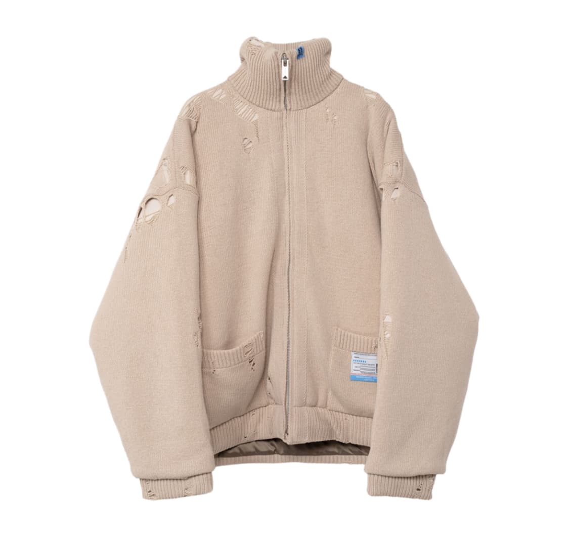 미하라야스히로 패디드 집업니트 가디건 44 구매 상품이미지3