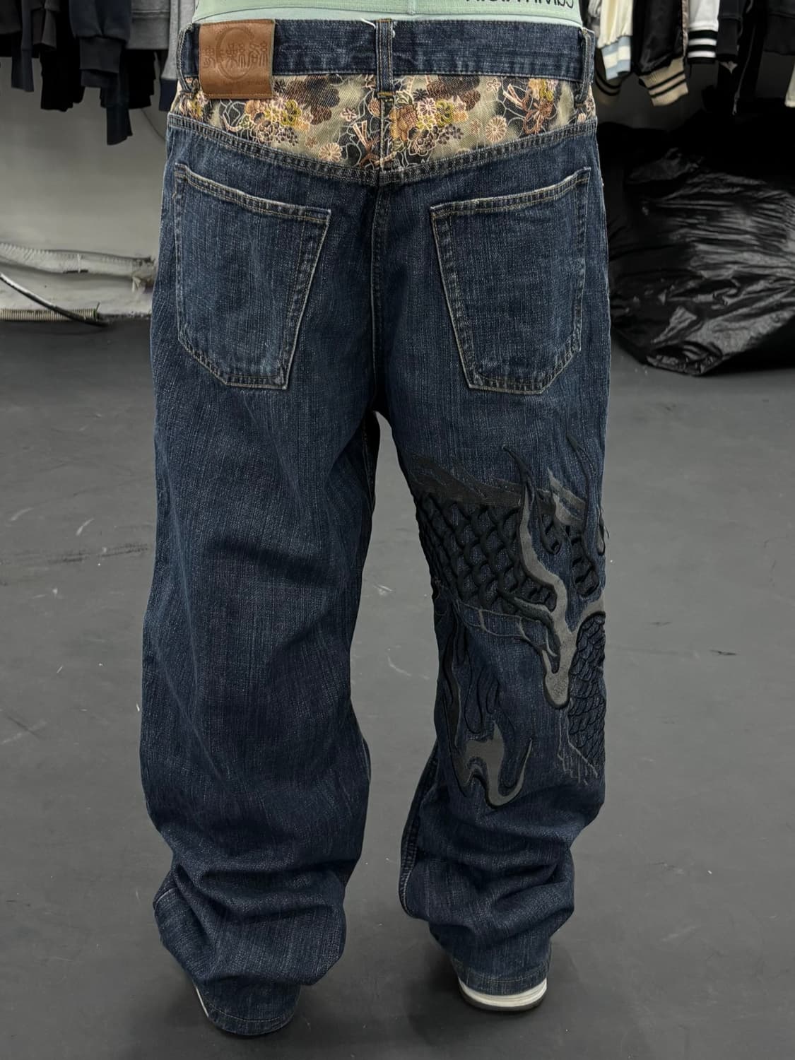 카라쿠리 타마시 오리엔탈 드래곤 데님팬츠 상품이미지5