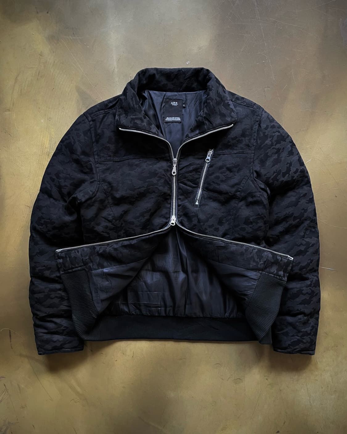 AZUL by MOUSSY Black Camo Padding Jumper 상품이미지3