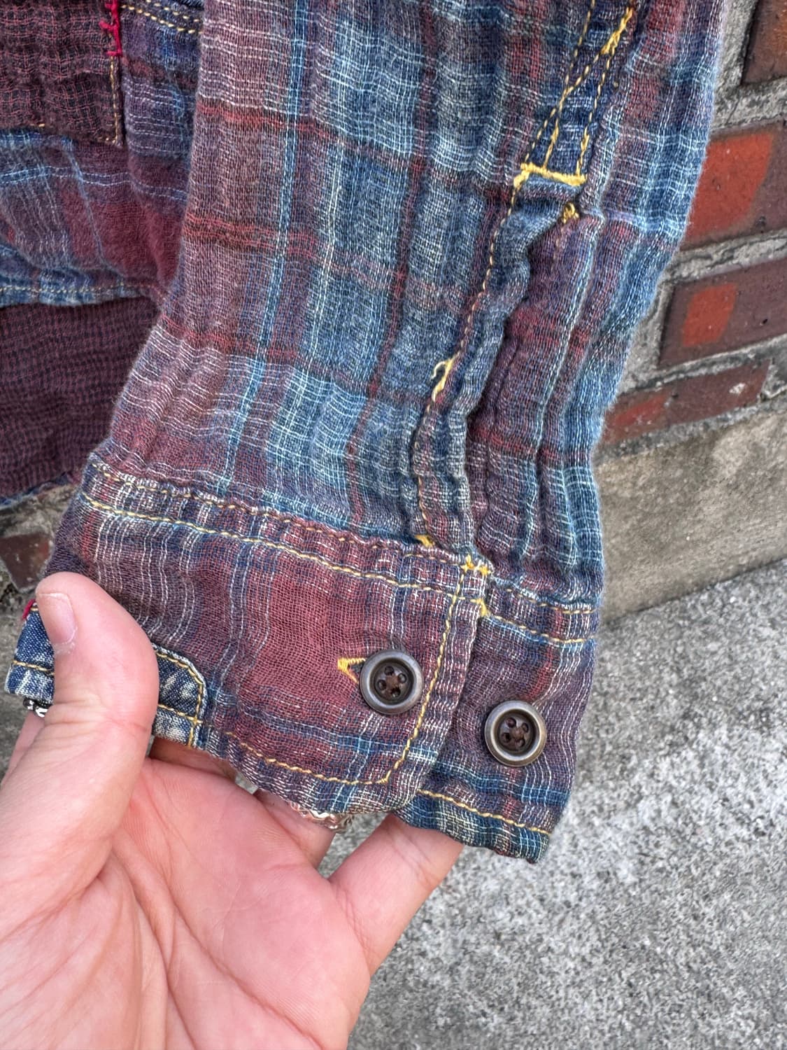 아비렉스 패치워크 체크셔츠  상품이미지6