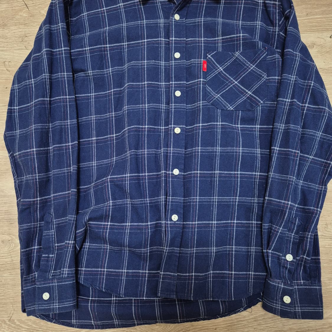 I AM A AMI 아이엠어아미 남성 코튼 체크셔츠 L(100) 상품이미지3