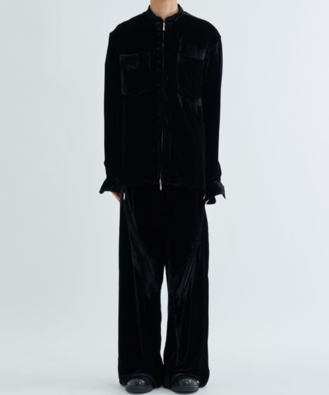 masu 벨벳 집업 셔츠 [50] 상품이미지2