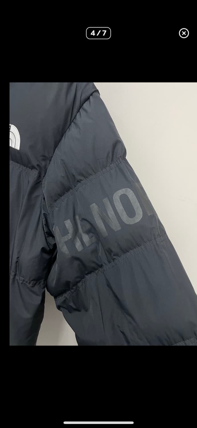 노스페이스 화이트라벨 블랙 완장로고 패딩 A2789 상품이미지4