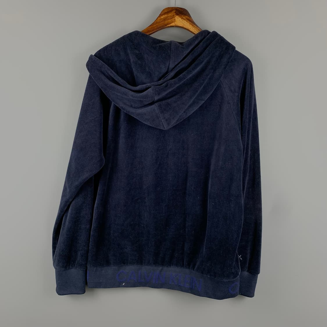 캘빈클라인 네이비 벨루어 후드집업 상품이미지3