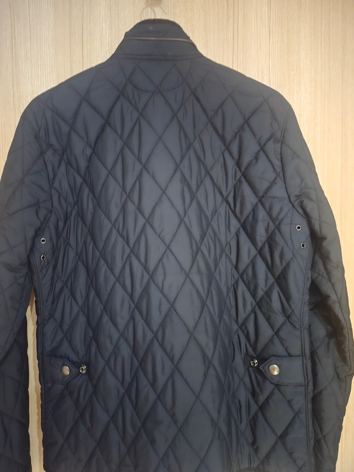 [1회착] 폴로 랄프로렌 퀼팅 워커 재킷 네이비 (가죽 패치 디테일) - 상품이미지5