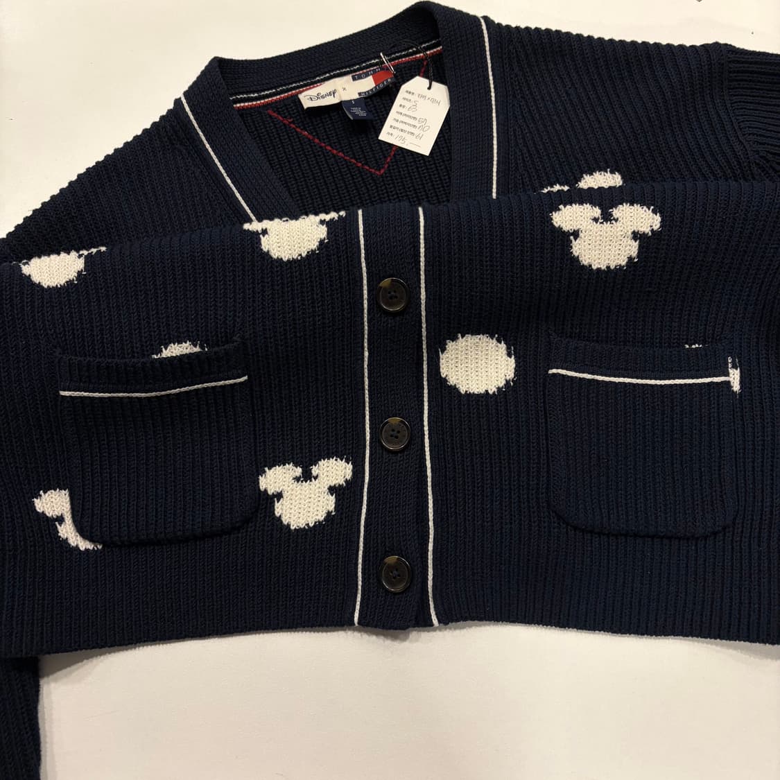 [S] 타미힐피거 x 디즈니 미키마우스 가디건 네이비 B691 상품이미지5