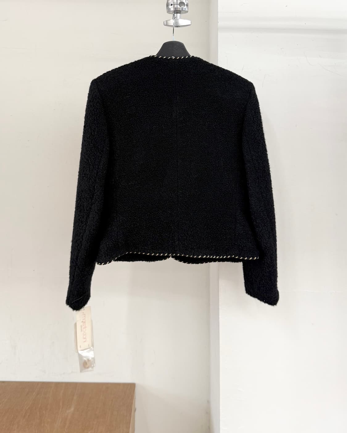 마르첼로 치오니 블랙 울 부클 자켓 상품이미지6