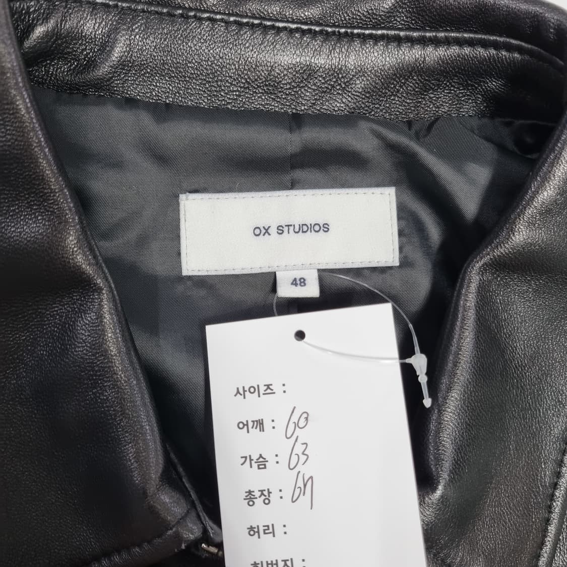 OX 스튜디오 램스킨 레더자켓  상품이미지5