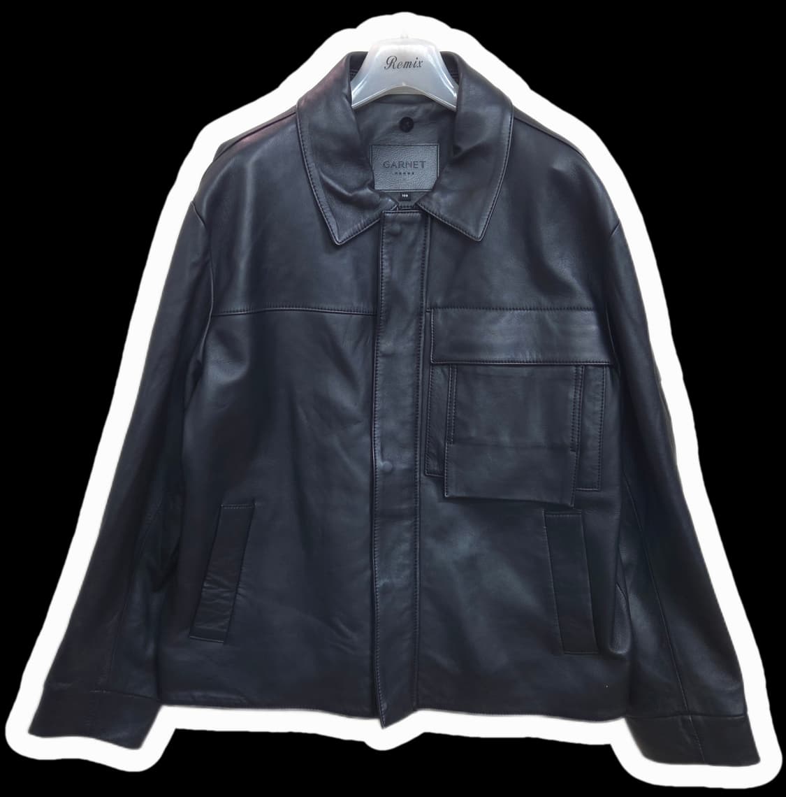 남 77 가넷옴므 A급 가죽 자켓  상품이미지1