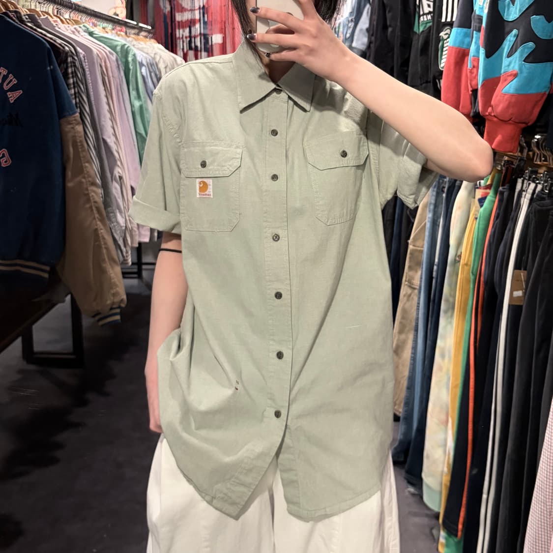 [IM] Carhartt 칼하트 반팔 셔츠 민트  상품이미지1
