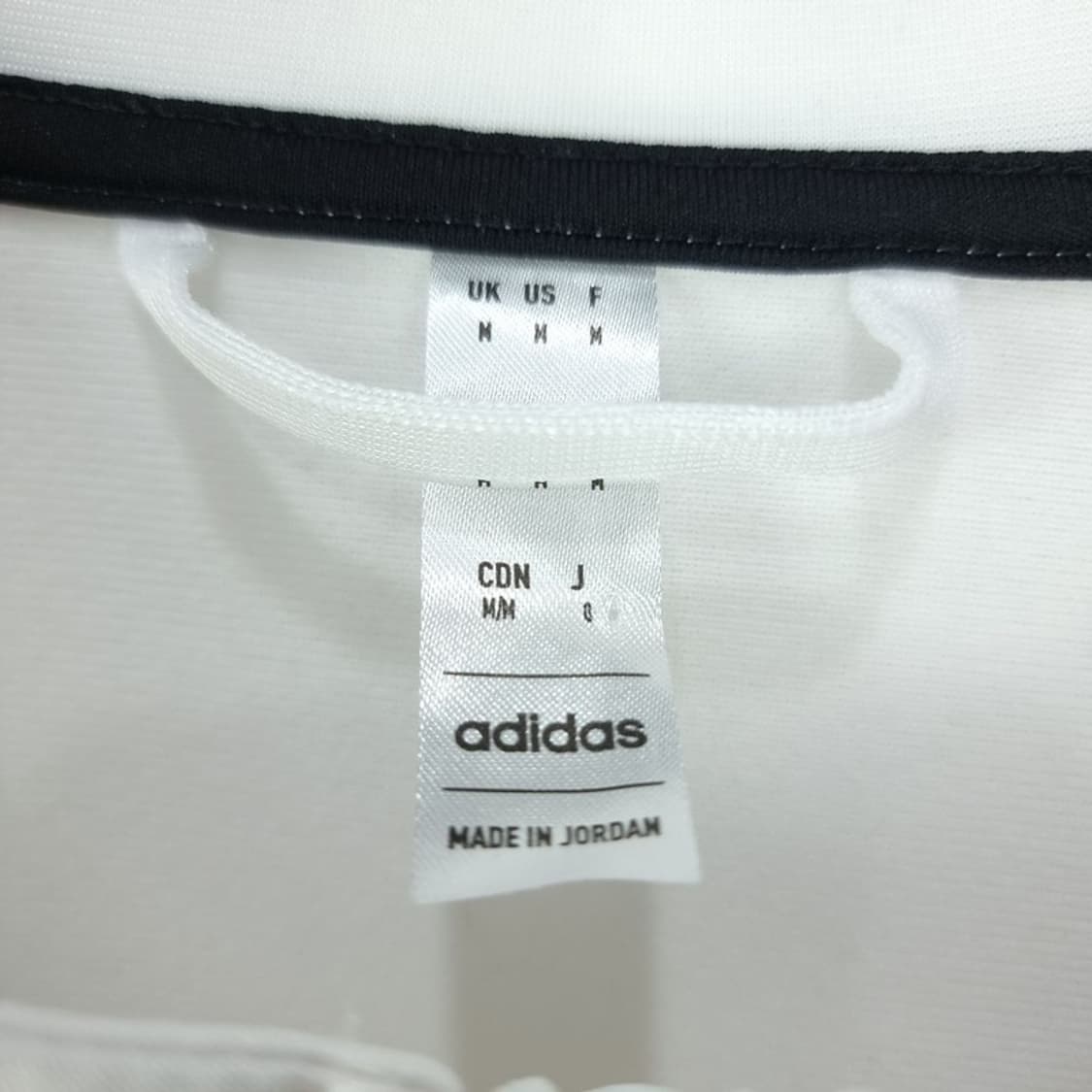 [아디다스] 로고 자수 삼선 화이트 져지 트랙탑 집업 자켓 M20122 상품이미지8