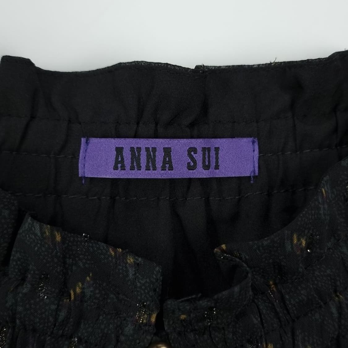 [ANNA SUI] 안나수이 리본 레이스 빈티지 롱 원피스 M14953  상품이미지5