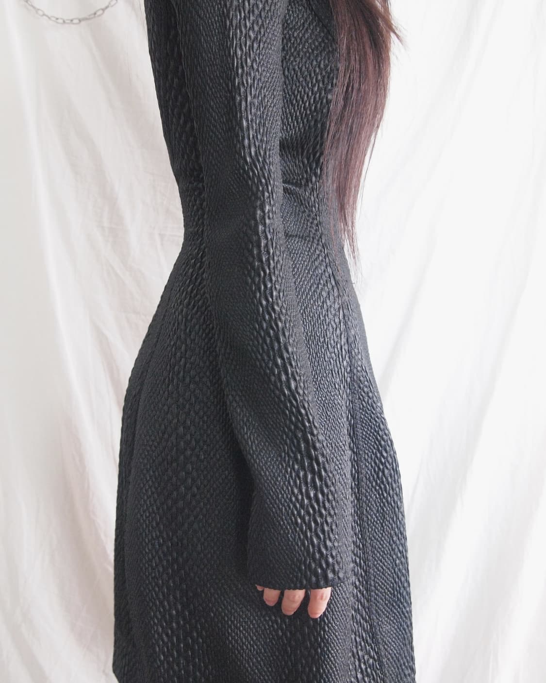 yigal azrouël 파이톤 롱 코트 드레스 상품이미지2