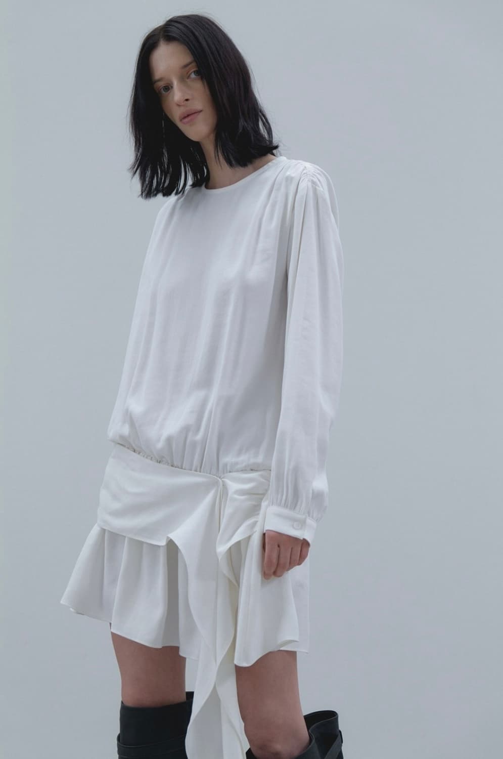 드롭 웨이스트 원피스 Drop Waist Dress Ivory  상품이미지7