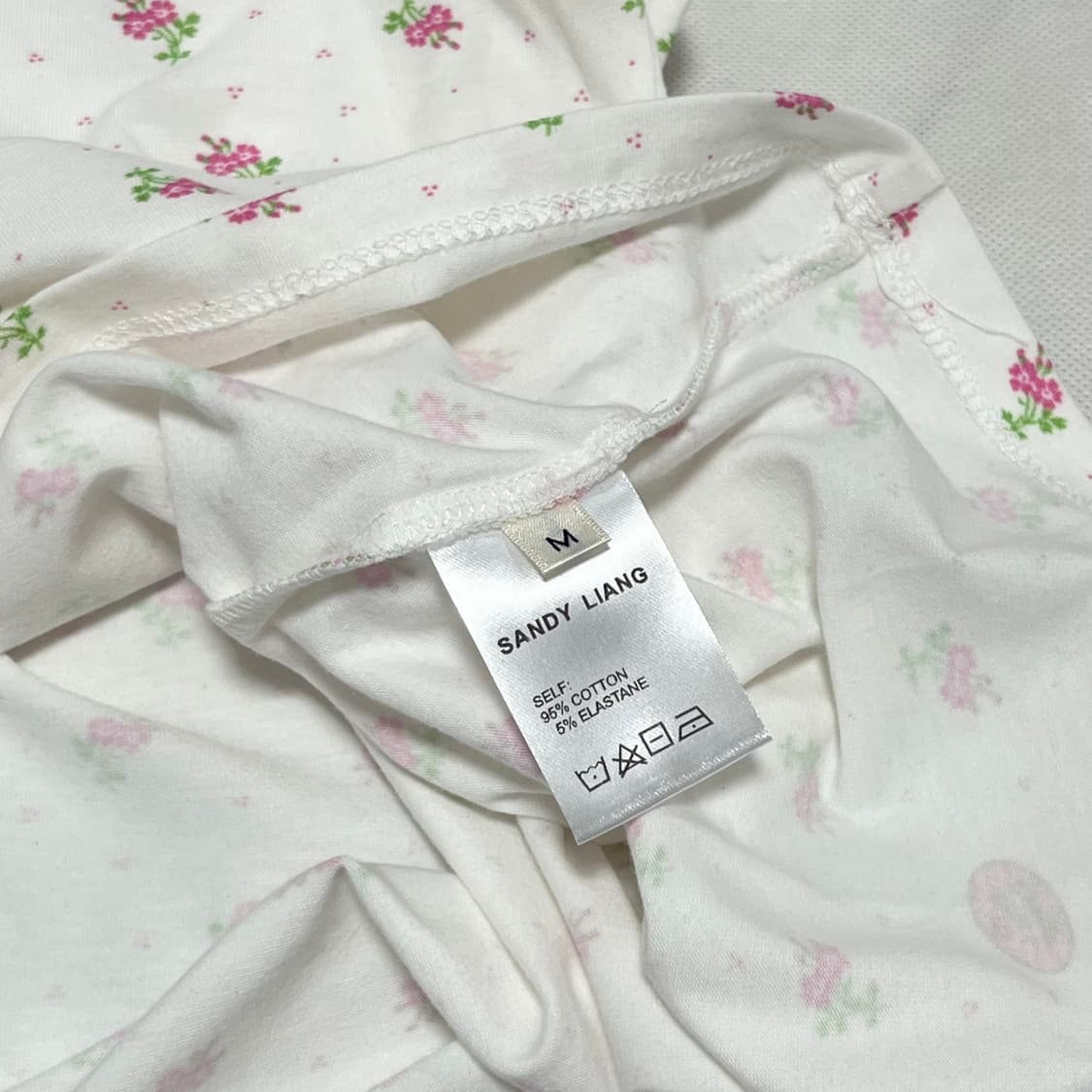 [M]샌디리앙 25fw 플라워 냅 티셔츠 상품이미지3